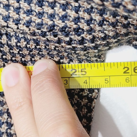 Vintage Academic Professor Sport Coat Tweed Houndstooth Preppy Collegiate Wool - Picture 9 of 13